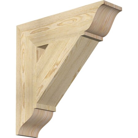 Traditional Traditional Rough Sawn Bracket, Douglas Fir, 6W X 24D X 24H